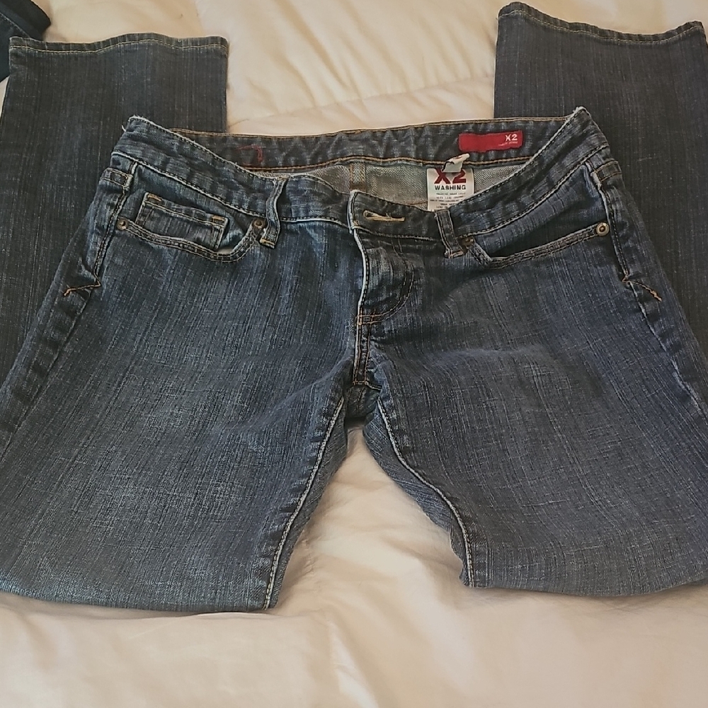 X2 Blue Boot Cut Jeans Classic Style